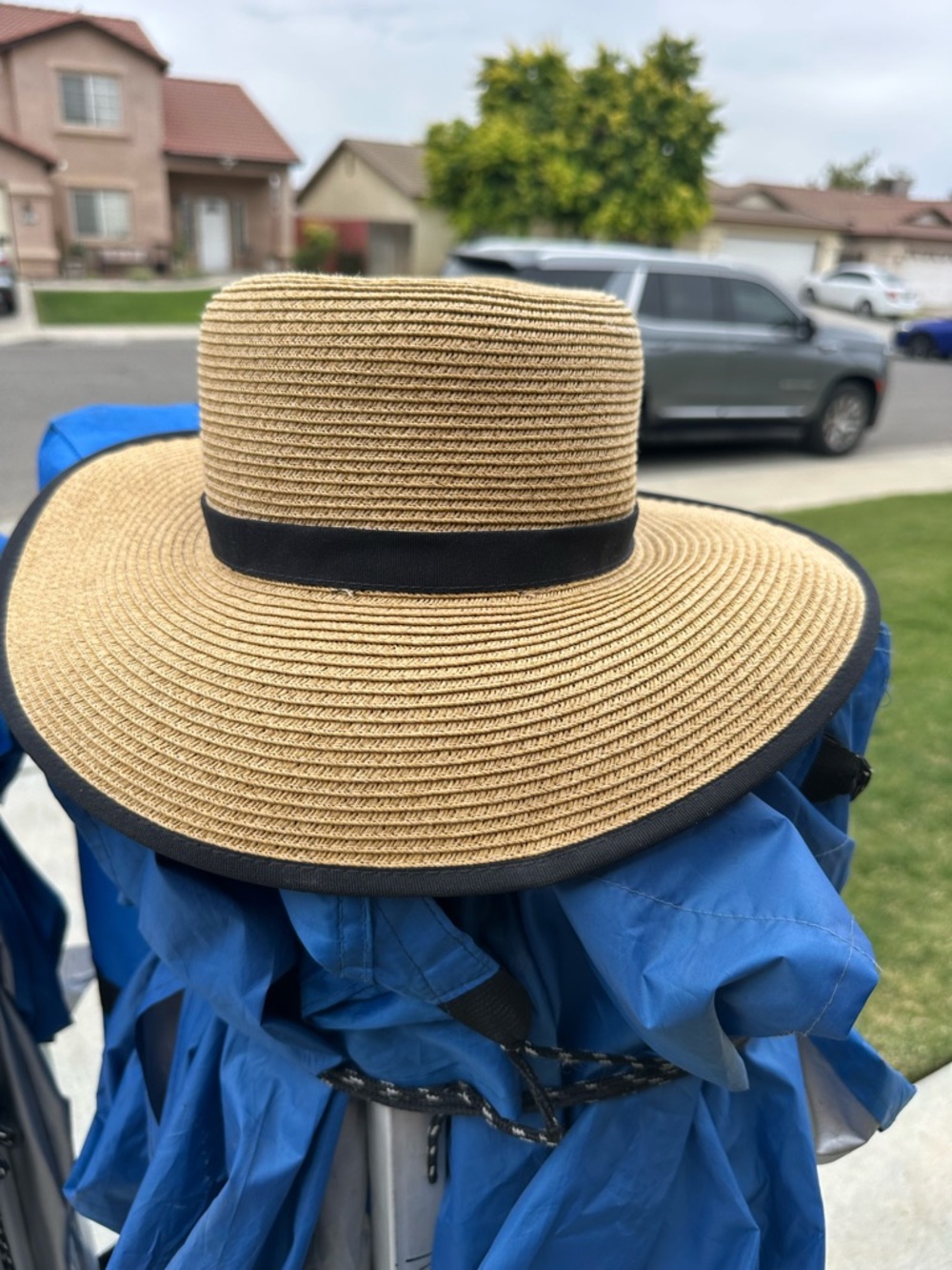Cappelli Straworld Natural Straw Sun Hat with Black Band